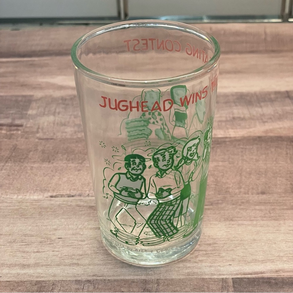 Vintage 1973 Archie Jelly/Juice Glass Jughead Wins The Pie Eating Contest